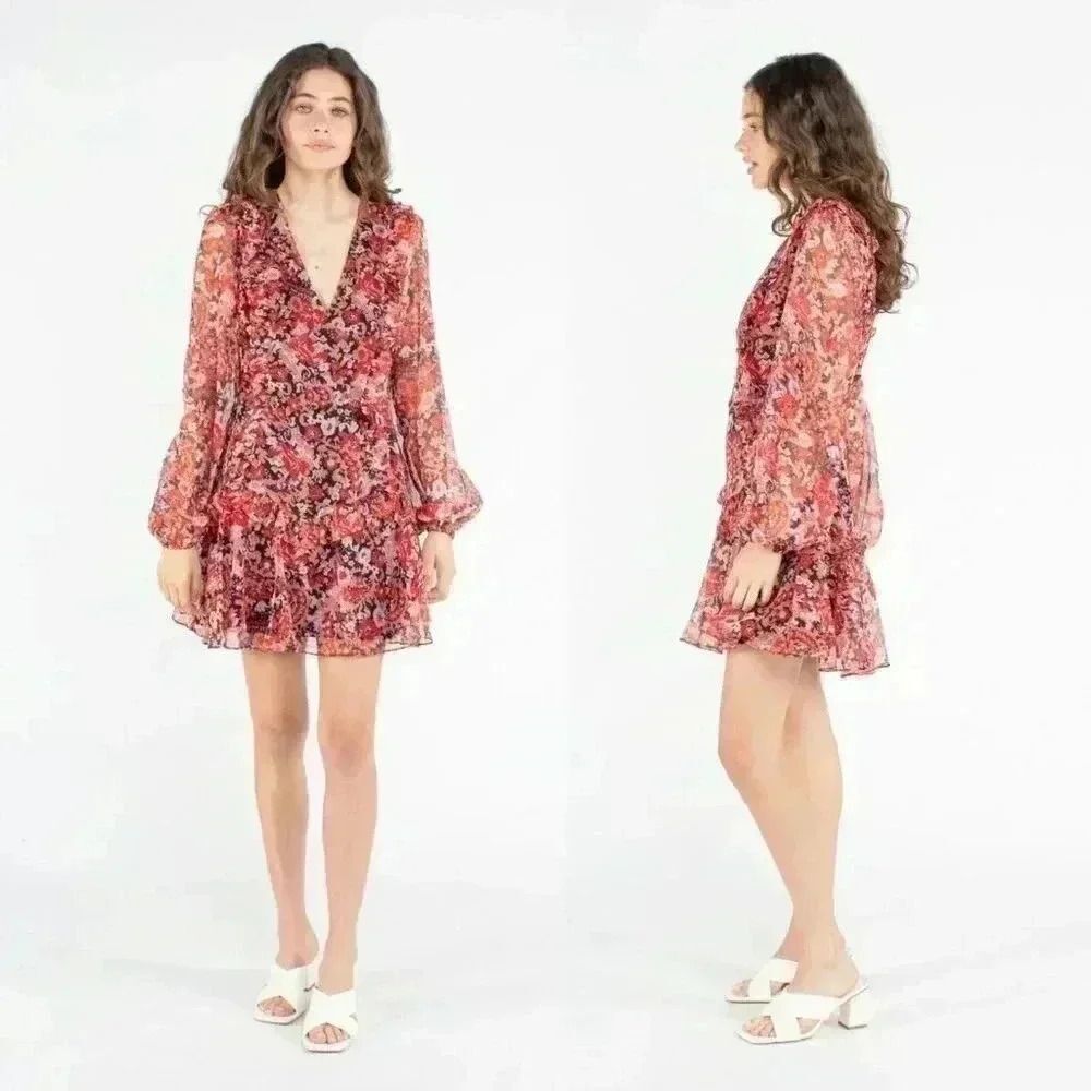 STEVIE MAY One Last Time Mini Dress in Liberated Fleur Size Large NWOT $278 - Picture 8 of 8